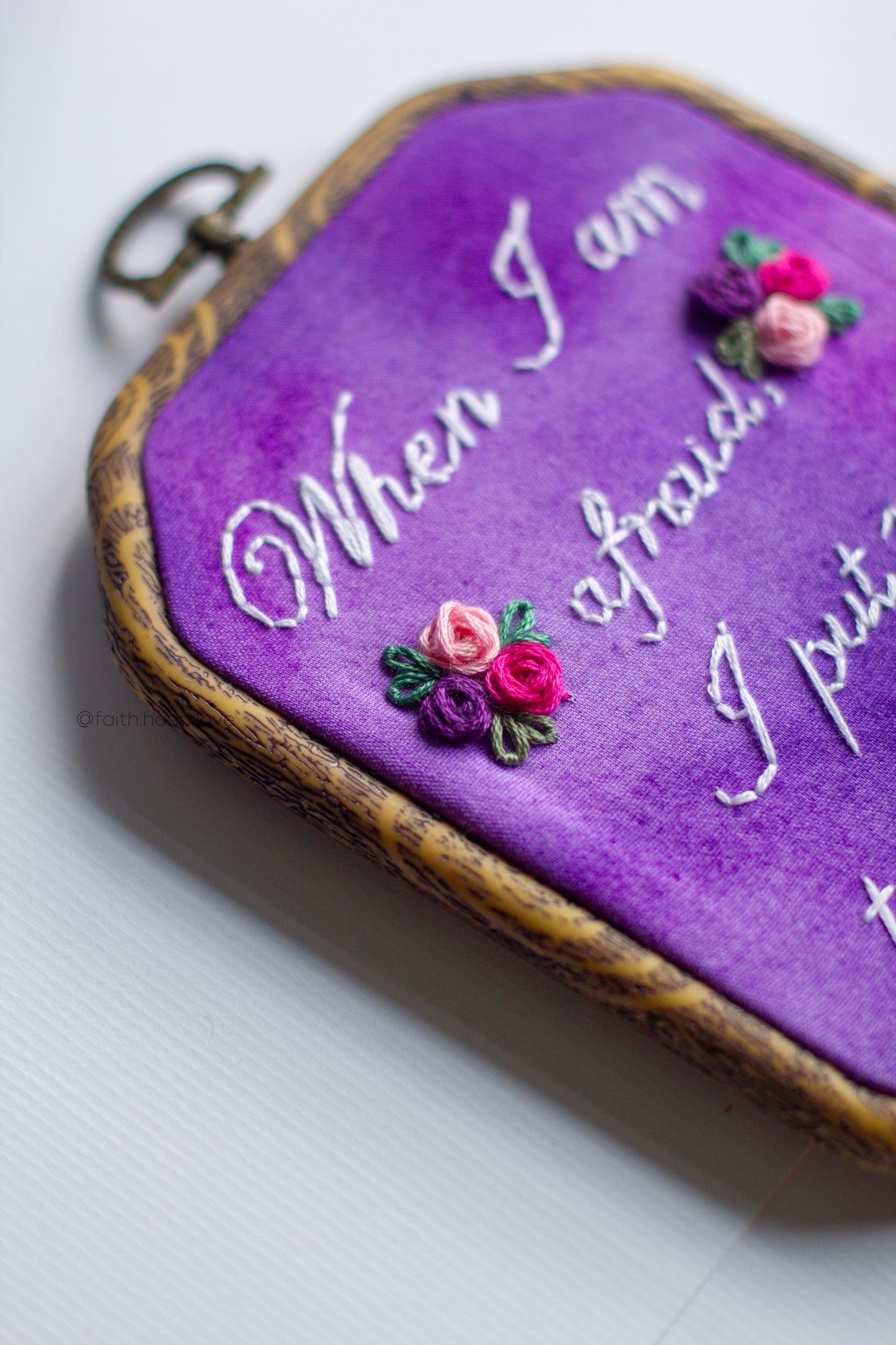 Psalm 56:3 Purple (5.5" x 4.5")