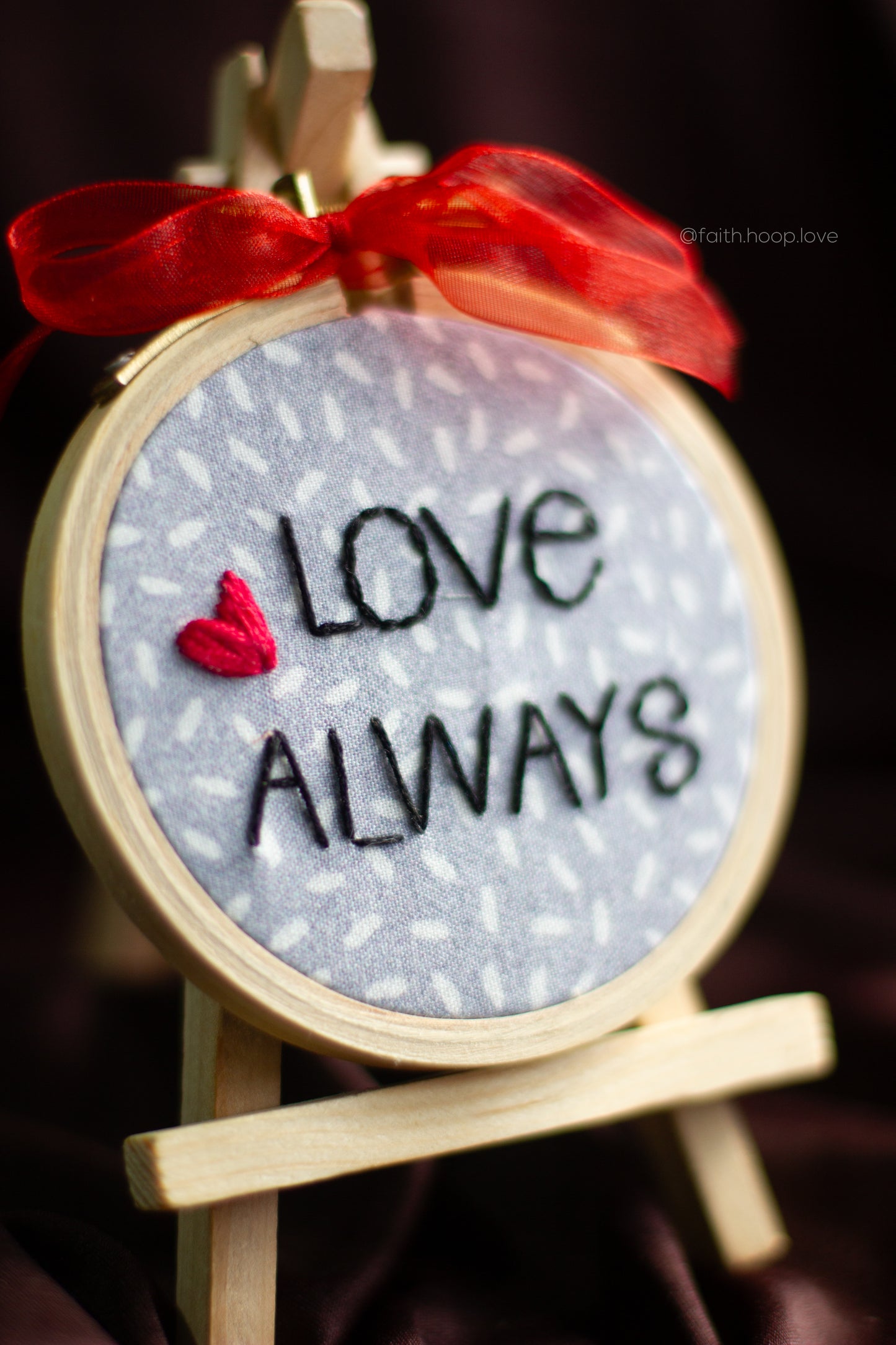 Love Always 3" with easel