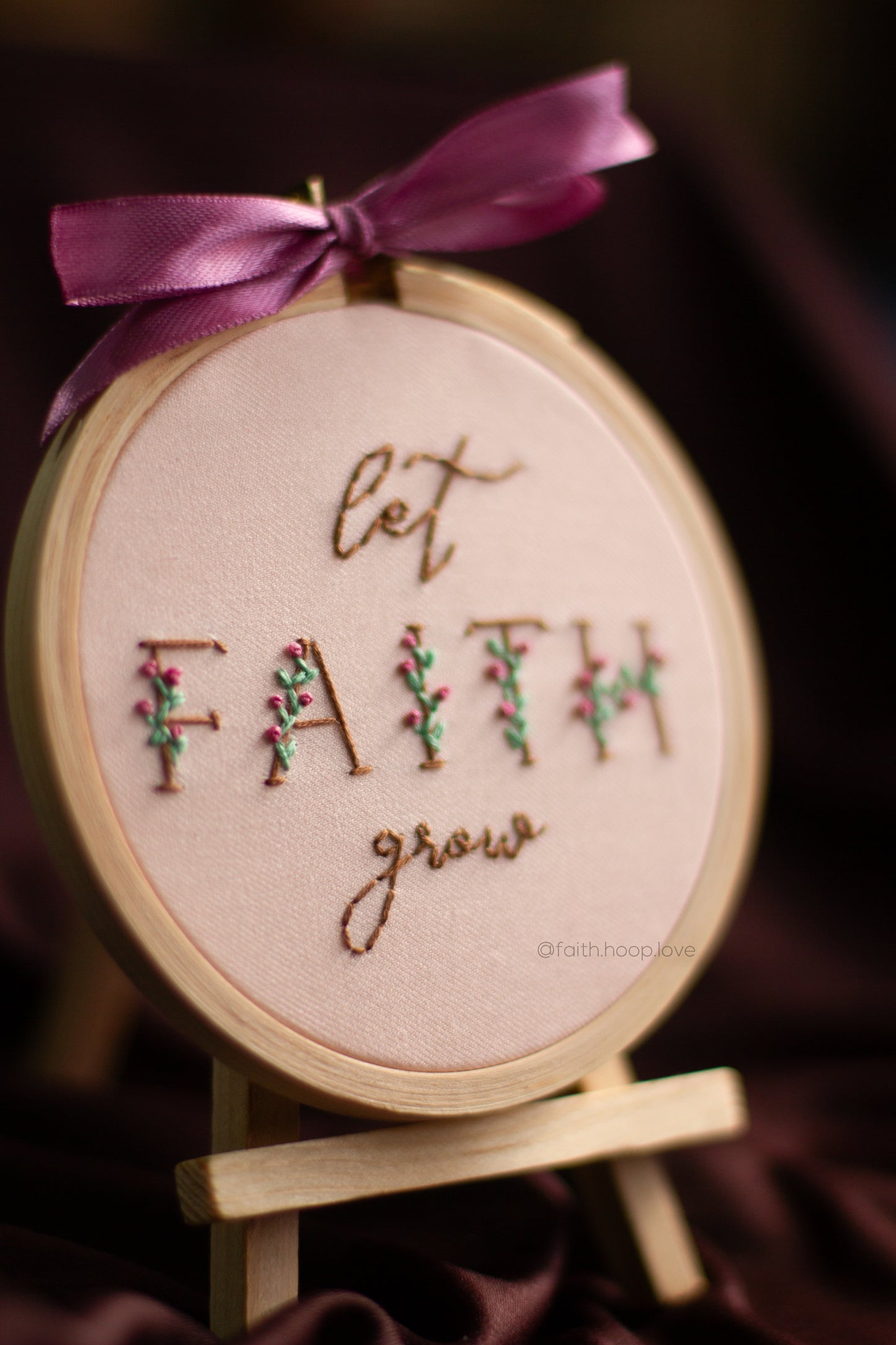 Let faith grow 4" with Easel